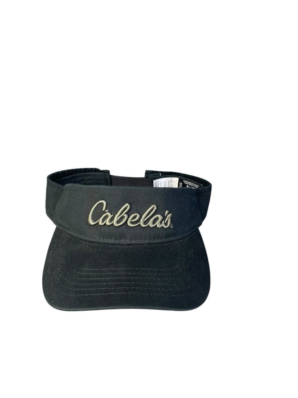 Cabela’s Black One Size Adjustable 100% Cotton Visor